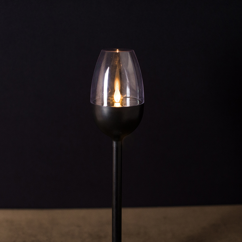 Lumânare pâlpâitoare fără flacără alimentată cu energie solară pentru pahar de vin