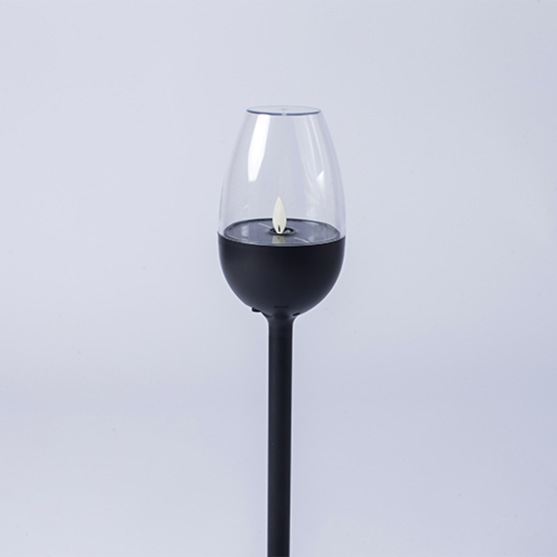 Lumânare pâlpâitoare fără flacără alimentată cu energie solară pentru pahar de vin
